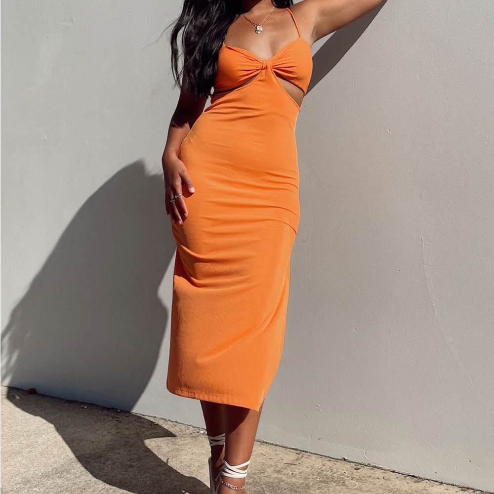 Marissa Midi Dress Orange